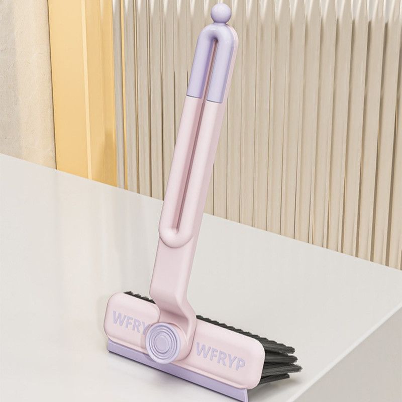Multifunctional Rotating Gap Brush 3-in-1 Dead-Corner Cleaning Brush for Bathroom Floors—Green