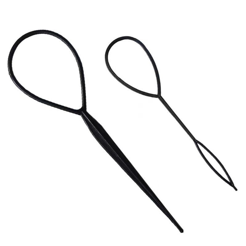 Hair Styling Tool 4-Piece Set, Lazy Hair Braiding Needle for Kids & Adults—Blue