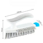 Multifunctional Gap Cleaning Brush, 2-in-1 Scrubber and Squeegee for Bathroom Floor Corners—White