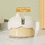 Cute Suction Cup Knife Sharpener, Vacuum Suction Kitchen Knife Sharpening Tool with Tungsten Steel—Yellow