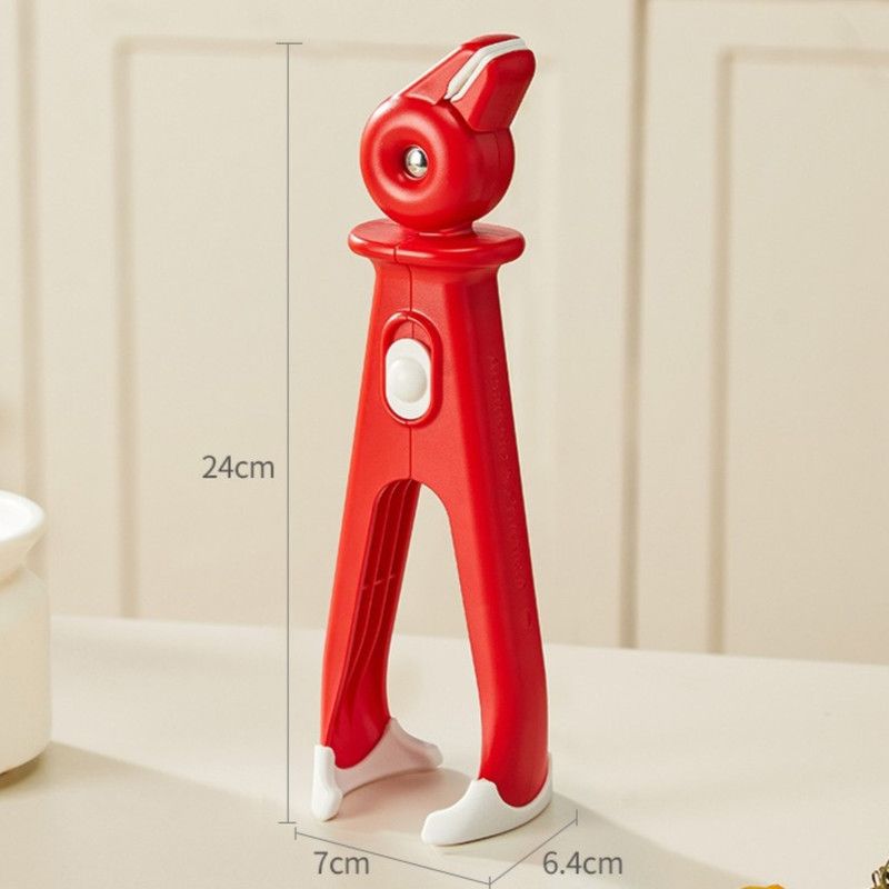 2-in-1 Anti-Slip Heat-Resistant Bowl Clamp, High-Temperature-Resistant Plate Lifter, Baking Tray Tongs—Red