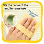 Multifunctional Silicone Fruit and Vegetable Cleaning Brush, Household Hanging Produce Brush—Yellow