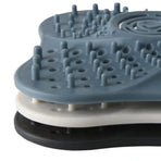 Silicone Drain Strainer, Hair-Catching Filter Mat for Bathroom and Kitchen Sinks and Drains—Black