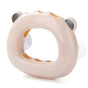 Bear-Shaped Suction Cup Toothbrush Holder, Wall-Mounted Bathroom Storage Rack—Beige