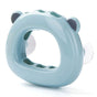Bear-Shaped Suction Cup Toothbrush Holder, Wall-Mounted Bathroom Storage Rack—Blue