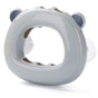 Bear-Shaped Suction Cup Toothbrush Holder, Wall-Mounted Bathroom Storage Rack—Gray