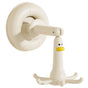 Duck Suction Cup Rotatable Hook, No-Drill 6-Claw Hanger for Kitchen and Bathroom—White