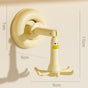 Duck Suction Cup Rotatable Hook, No-Drill 6-Claw Hanger for Kitchen and Bathroom—Yellow