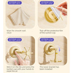 Duck Suction Cup Rotatable Hook, No-Drill 6-Claw Hanger for Kitchen and Bathroom—Yellow