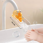 Cartoon Faucet Extender for Kids with Anti-Splash Water Guide—Purple