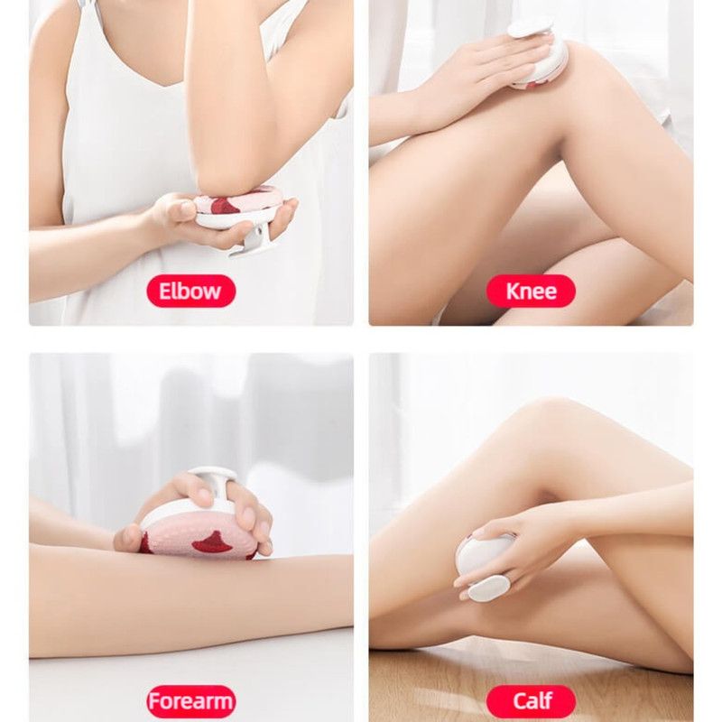 Hand‑held Bath Scrubber Labor‑Saving Exfoliating Body Brush With 2 Replaceable Pads