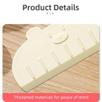 Magnetic Anti-Stick Knife Guard Universal Kitchen Slicing Tool for Fruit, Vegetables, and Meat—White