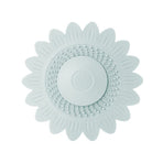 Sunflower Silicone Floor Drain Mat, Anti-Odor, Insect-Proof Sewer Sealing Cover—Blue