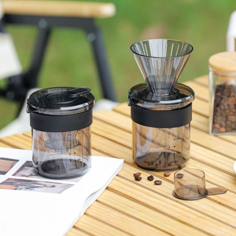 Outdoor Camping 3-in-1 Pour-Over Coffee Set, Portable Travel Coffee Cup