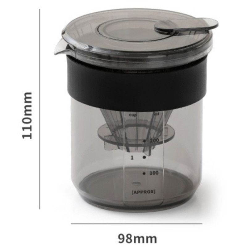 Outdoor Camping 3-in-1 Pour-Over Coffee Set, Portable Travel Coffee Cup