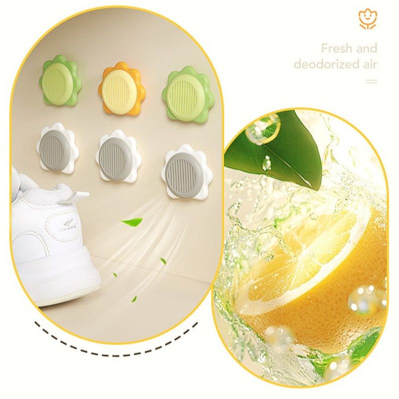 Sunflower Deodorant Balls, Solid Freshener for Shoe Cabinet and Wardrobe Odor Removal—Gray