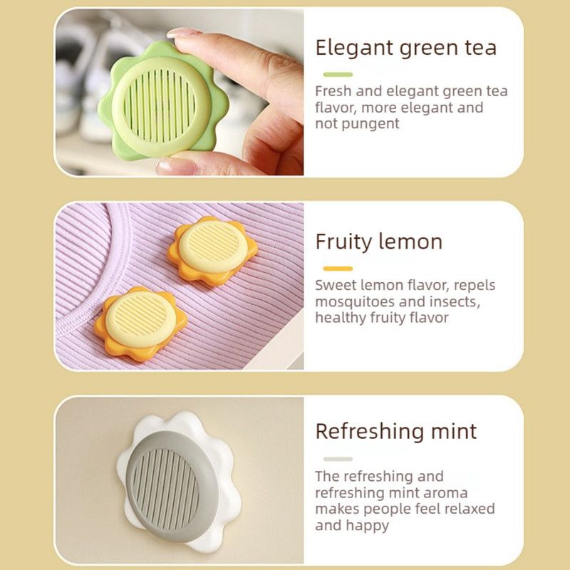 Sunflower Deodorant Balls, Solid Freshener for Shoe Cabinet and Wardrobe Odor Removal—Gray