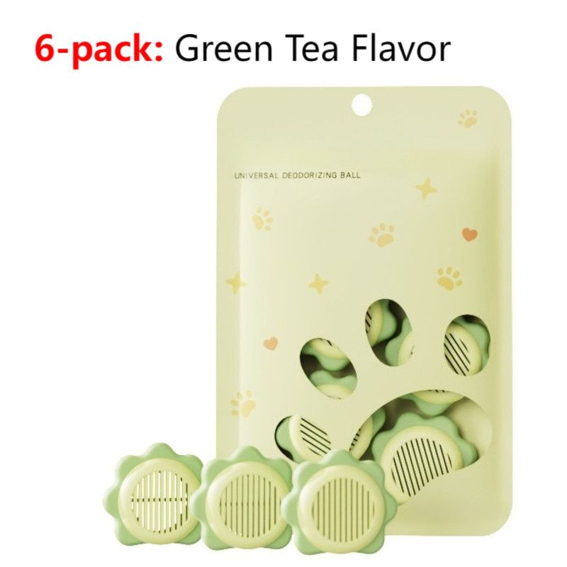 Sunflower Deodorant Balls, Solid Freshener for Shoe Cabinet and Wardrobe Odor Removal—Green