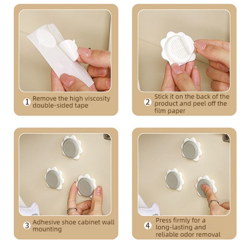 Sunflower Deodorant Balls, Solid Freshener for Shoe Cabinet and Wardrobe Odor Removal—Yellow