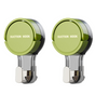 2-Piece Vacuum Suction Cup Hook, No-Drill, Removable, Mark-Free Hook for Bathroom and Kitchen Walls—Green