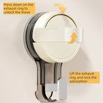 Vacuum Suction Cup Hook, No-Drill, Removable, Mark-Free Hook for Bathroom and Kitchen Walls—Yellow