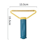 Dual-Use Manual Lint Remover, Clothing Fuzz Shaver, Sweater Fabric Brush—Blue