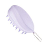 Silicone Shampoo Brush for Wet and Dry Use, Scalp Massager, Hair Washing Comb—Purple