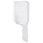 Arc Gradient Hair Cutting Comb, V-Shape Barber Flat Top Comb, Men's Styling and Positioning Comb—White