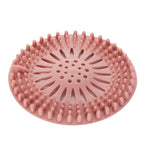 Silicone Anti-clog Filter Cover, Bathroom Drain Hair Catcher, Kitchen Sink Drain Strainer—Pink
