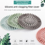 Silicone Anti-clog Filter Cover, Bathroom Drain Hair Catcher, Kitchen Sink Drain Strainer—Pink