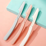 Folding Eyebrow Razor , Anti-scratch Brow Shaper, 3 Pack Makeup Tool