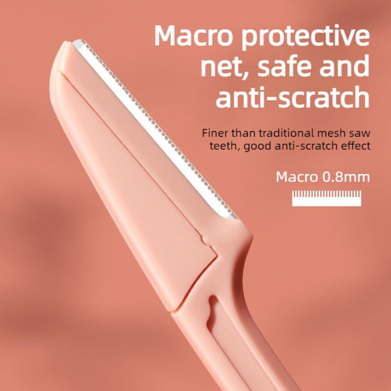 Folding Eyebrow Razor , Anti-scratch Brow Shaper, 3 Pack Makeup Tool