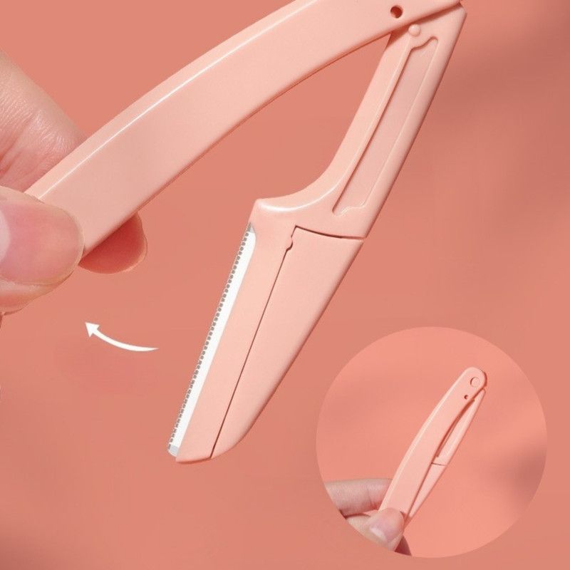 Folding Eyebrow Razor , Anti-scratch Brow Shaper, 3 Pack Makeup Tool