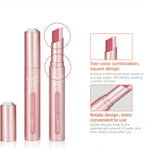 Dual Color Gradient Eyeshadow Stick, Waterproof and Sweat-Proof Shimmer Eye Shadow Pencil—Coffee Brown
