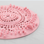 Silicone Drain Hair Catcher, Bathroom Sink Drain Strainer Cover—Blue