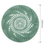 Silicone Drain Hair Catcher, Bathroom Sink Drain Strainer Cover—Green