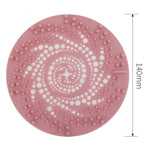 Silicone Drain Hair Catcher, Bathroom Sink Drain Strainer Cover—Pink