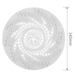 Silicone Drain Hair Catcher, Bathroom Sink Drain Strainer Cover—White