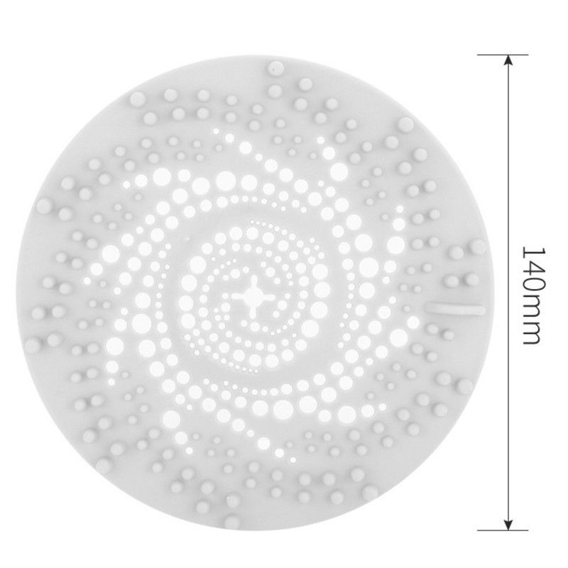 Silicone Drain Hair Catcher, Bathroom Sink Drain Strainer Cover—White