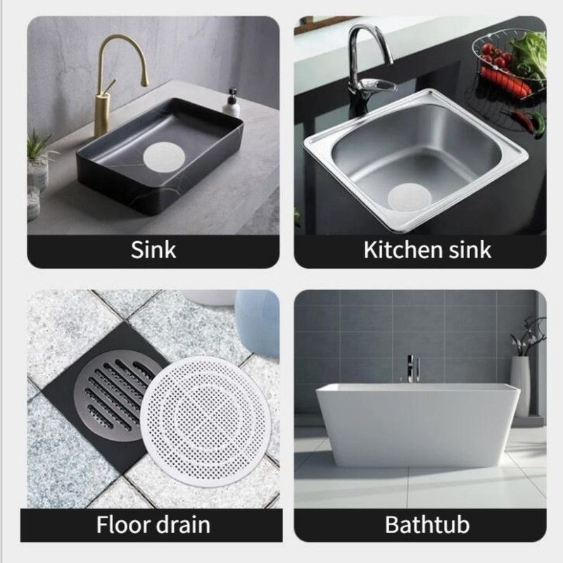 Cuttable Square Drain Hair Filter Screen, Bathroom Sewer Anti-Clogging Filter Sheet