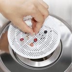 Cuttable Round Drain Hair Filter Screen, Bathroom Sewer Anti-clogging Filter Sheet