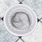 Cuttable Round Drain Hair Filter Screen, Bathroom Sewer Anti-clogging Filter Sheet