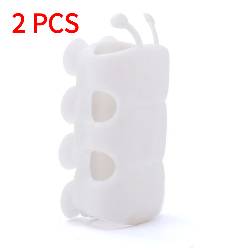 2-Piece Suction Cup Shower Head Holder, No-Drill Shower Bracket—White