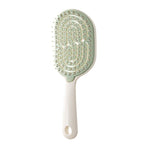 Women's Comb, Hollow Massage Comb, Volume Hair Styling Comb—Green