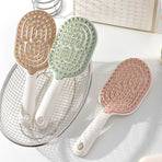 Women's Comb, Hollow Massage Comb, Volume Hair Styling Comb—Green