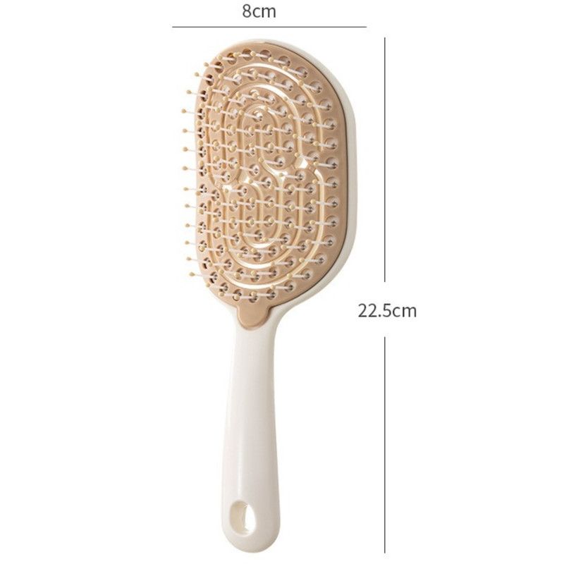 Women's Comb, Hollow Massage Comb, Volume Hair Styling Comb—Pink