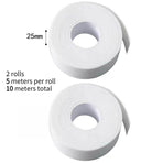 Collar Sweat Absorbent Pads, Disposable Invisible Neckline Anti-Dirt Liner—5 meters, 2-pack