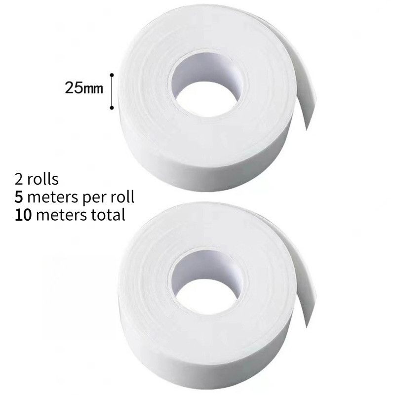 Collar Sweat Absorbent Pads, Disposable Invisible Neckline Anti-Dirt Liner—5 meters, 2-pack