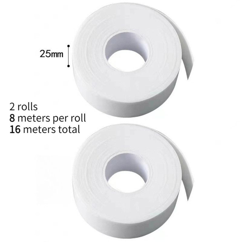 Collar Sweat Absorbent Pads, Disposable Invisible Neckline Anti-Dirt Liner—8 meters, 2-pack