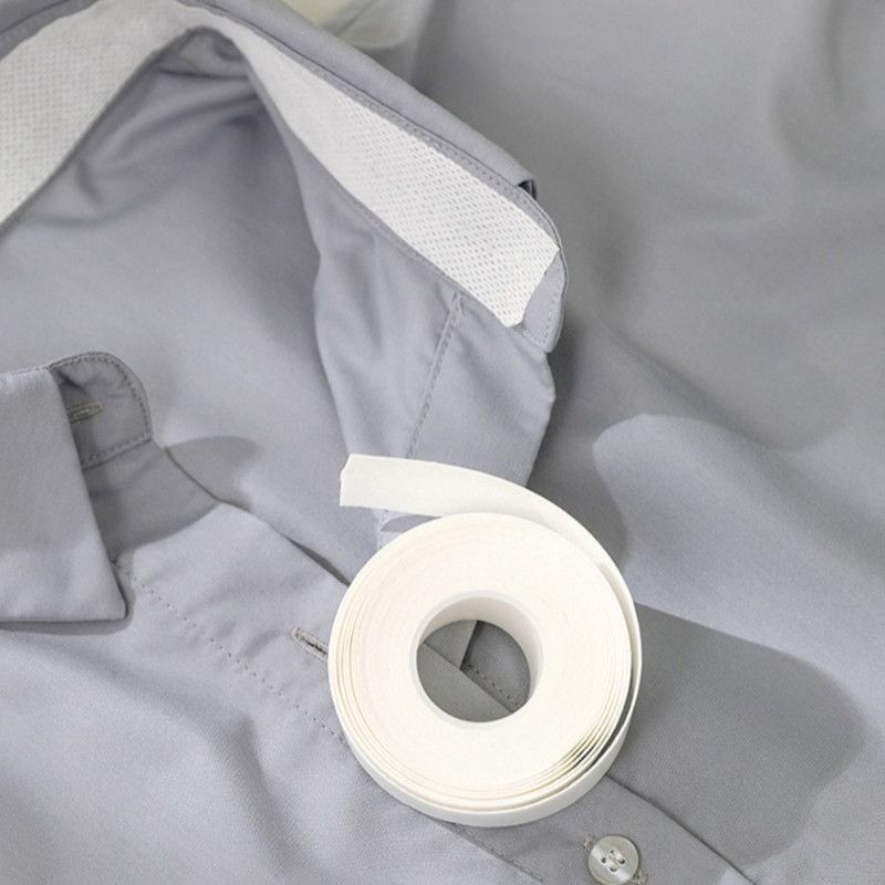 Collar Sweat Absorbent Pads, Disposable Invisible Neckline Anti-Dirt Liner—8 meters, 2-pack